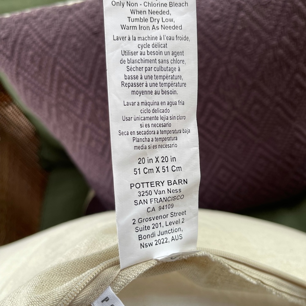 Pottery Barn pillow covers - set of 2 - Picture 4 of 6
